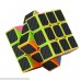 HJXD global Set of 4 Pack 2x2x2 3x3x3 4x4x4 5x5x5 Carbon Fiber Sticker Puzzle Cube Black B06ZXX1HFP